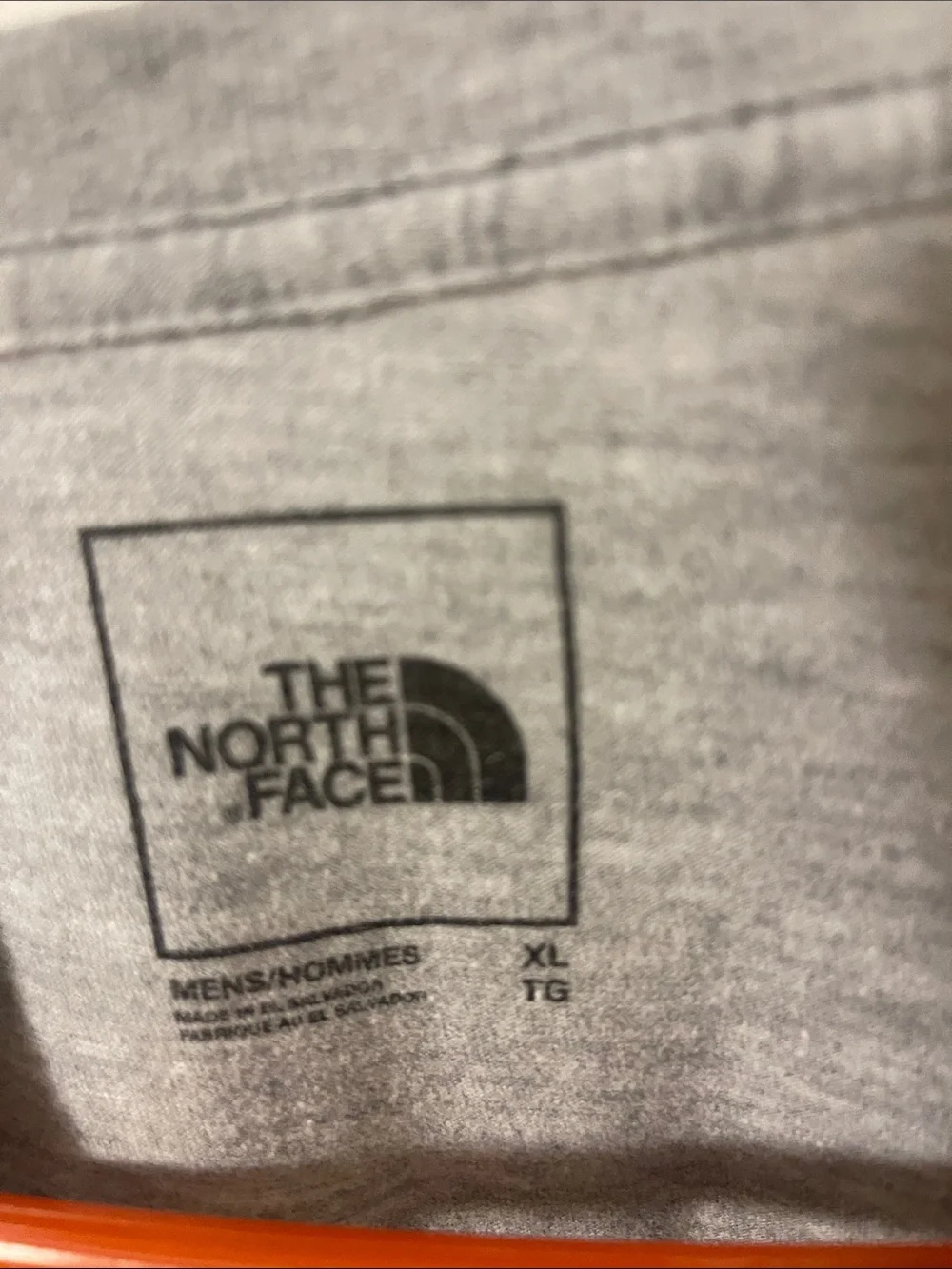 The North Face Gray Tee with Black Logo xl